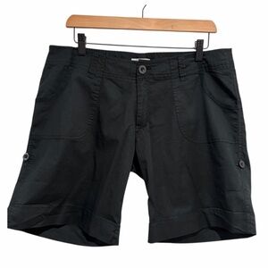 ALFRED SUNG Women’s Black Shorts Cotton Blend
